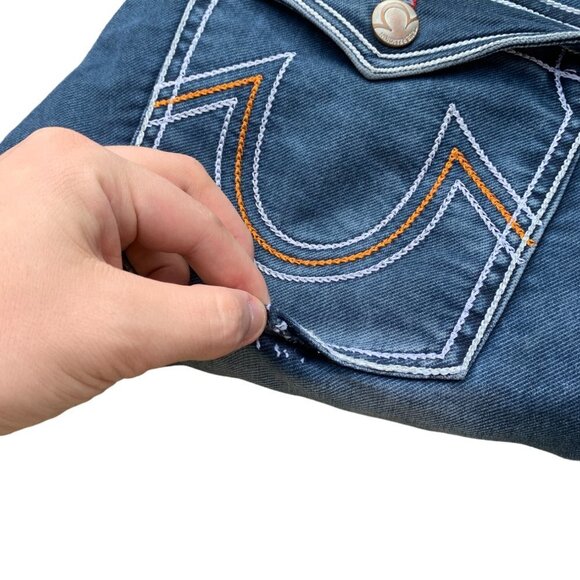 Vintage True Religion Jeans Size 32 Blue - Picture 4 of 11